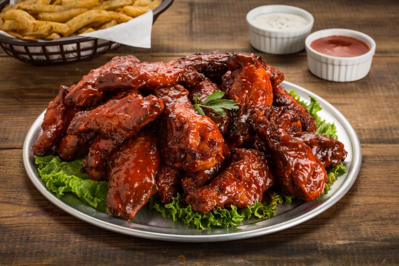 BBQ Boneless Bites — wings over smoky barbecue flavor